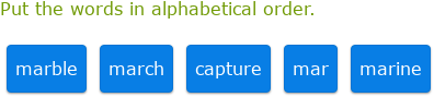 IXL - Alphabetical order (Year 8 English practice)