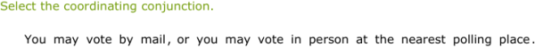 IXL - Identify coordinating conjunctions (Year 5 English practice)