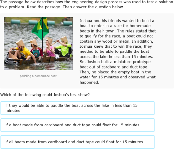 IXL - Evaluate tests of engineering-design solutions (Year 9 science ...
