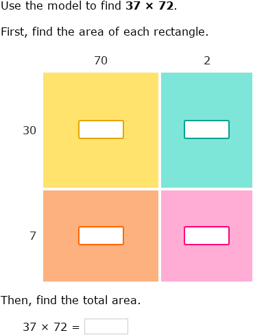 IXL - Multiply two-digit numbers by two-digit numbers using area models ...