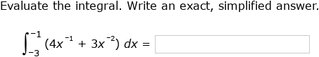 Logarithmic Integral Function Math Exercise IXL - Evaluate definite integrals involving exponential and logarithmic ...