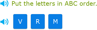 IXL - Put the letters in ABC order (Foundation English practice)