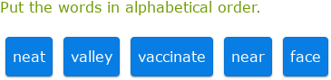IXL - Alphabetical order (Year 6 English practice)