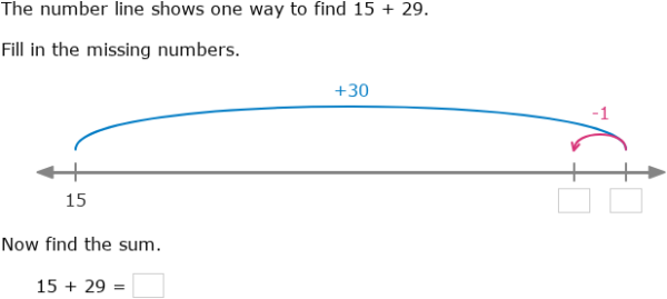 IXL - Use compensation to add on a number line - up to two digits (Year ...