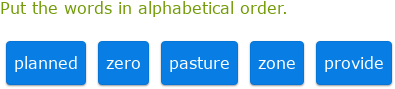 IXL - Order alphabetically based on the first two letters (Year 3 ...