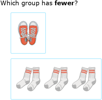 IXL - Fewer (Preschool maths practice)