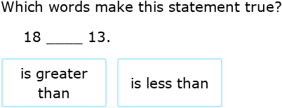 IXL - Compare numbers up to 20 (Foundation maths practice)