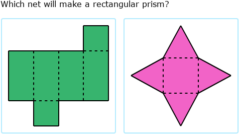 IXL - Nets of three-dimensional figures (Year 6 maths practice)