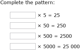 IXL - Multiplication patterns over increasing place values (Year 3 ...