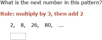 Ixl - Number Sequences: Word Problems (Year 6 Maths Practice)