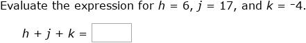 IXL - Evaluate multi-variable expressions (Year 8 maths practice)