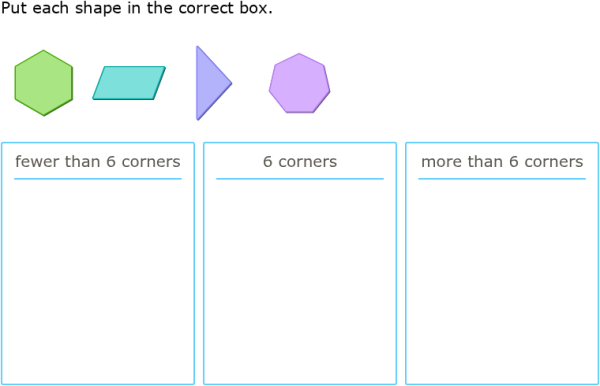 IXL - Sort two-dimensional shapes (Year 1 maths practice)