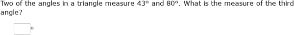 IXL - Find missing angles in triangles (Year 7 maths practice)