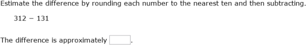 IXL - Estimate sums and differences by rounding (Year 3 maths practice)
