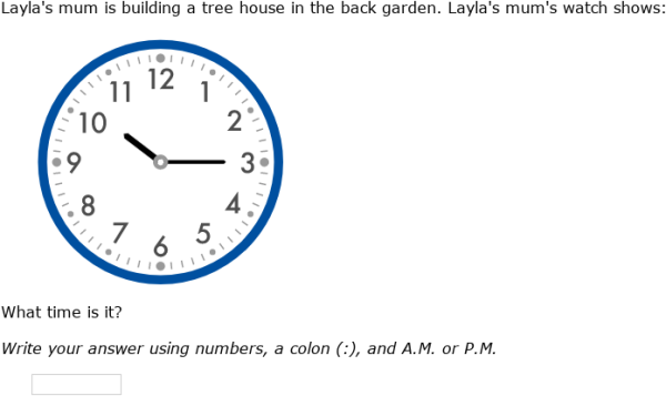 IXL - A.M. or P.M. (Year 3 maths practice)