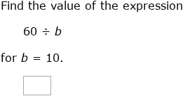 IXL - Evaluate variable expressions with whole numbers (Year 6 maths ...