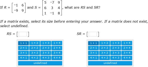 IXL - Multiply two matrices (Year 12 maths practice)