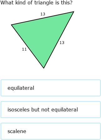 Triangle Year IXL - Scalene, isosceles and equilateral triangles (Year 7 maths practice)