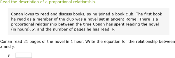 IXL - Write and solve equations for proportional relationships (Year 8