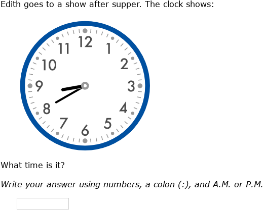 IXL - A.M. or P.M. (Year 4 maths practice)