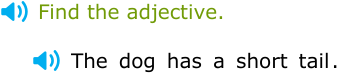 IXL - Identify adjectives (Year 1 English practice)