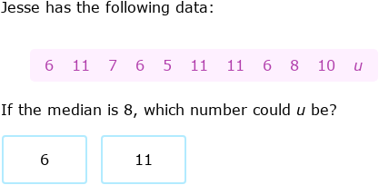 IXL - Mean, median, mode and range: find the missing number (Year 9 ... image.