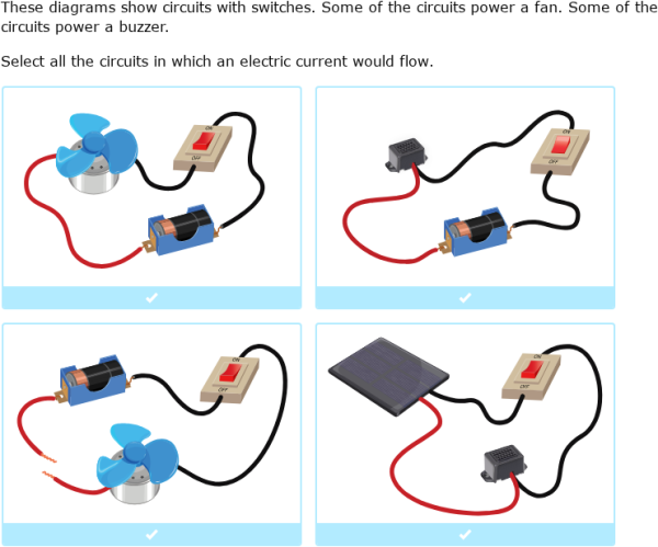 IXL - Electric circuits (Year 6 science practice)