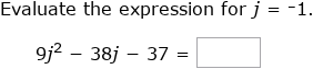 IXL - Evaluate one-variable expressions (Year 8 maths practice)