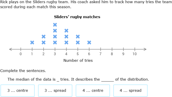 IXL - Measures of centre and spread (Year 7 maths practice)