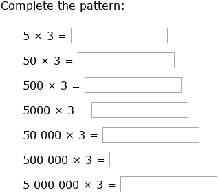 IXL - Multiplication patterns over increasing place values (Year 5 ...
