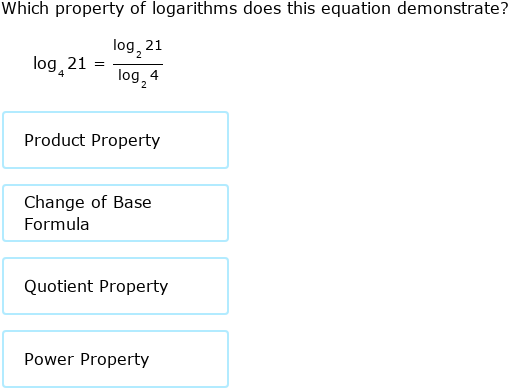IXL - Identify properties of logarithms (Year 10 maths practice)